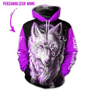 Personalized Name Wolf 3D All Over Printed Clothes TH0330