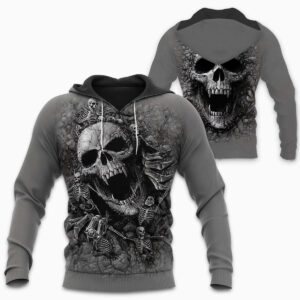 Skull 3D All Over Printed Clothes NB020319