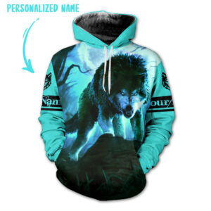 Personalized Name Wolf 3D All Over Printed Clothes TH3040