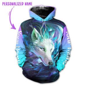 Personalized Name Wolf 3D All Over Printed Clothes TD360