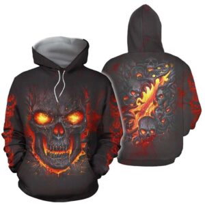Skull 3D All Over Printed Clothes SKULL1