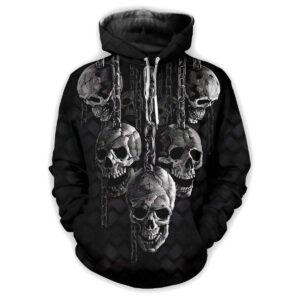 Skull 3D All Over Printed Clothes NB020356