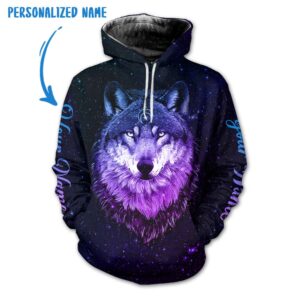 Personalized Name Wolf 3D All Over Printed Clothes TL0018