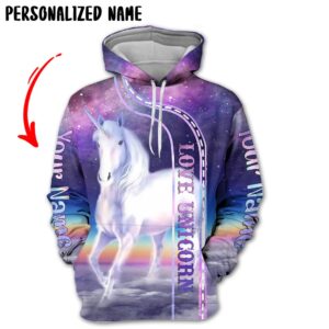 Love Unicorn 3D All Over Printed Clothes TN209