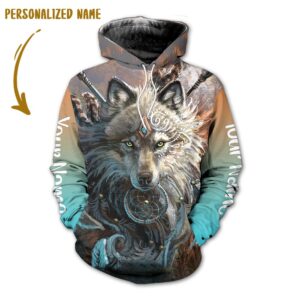Personalized Name Wolf 3D All Over Printed Clothes PV0015