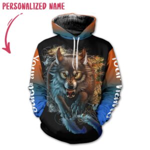 Personalized Name Wolf 3D All Over Printed Clothes VT0038