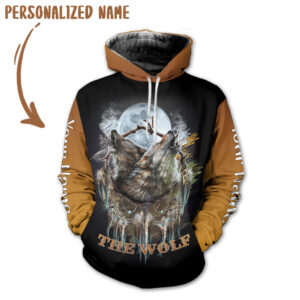 Personalized Name Wolf 3D All Over Printed Clothes VN006A