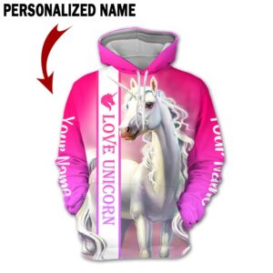 Love Unicorn 3D All Over Printed Clothes TP3108A