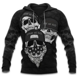 Skull 3D All Over Printed Clothes TB020344