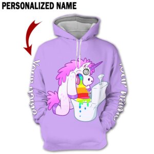 Love Unicorn 3D All Over Printed Clothes NN2808F