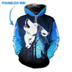 Personalized Name Wolf 3D All Over Printed Clothes TL016