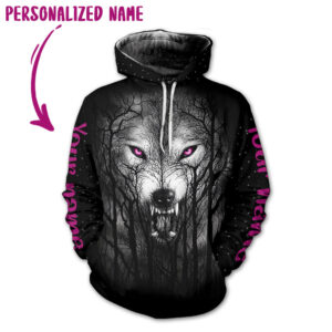 Personalized Name Wolf 3D All Over Printed Clothes VT00036