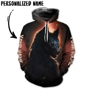 Personalized Name Wolf 3D All Over Printed Clothes LT0041