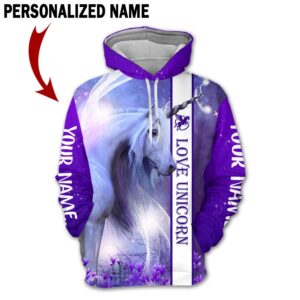Love Unicorn 3D All Over Printed Clothes TP2808B