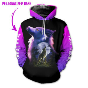 Personalized Name Wolf 3D All Over Printed Clothes TL101