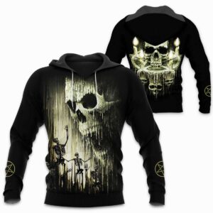Skull 3D All Over Printed Clothes NB020318
