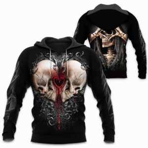 Skull 3D All Over Printed Clothes NB02034
