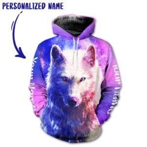 Personalized Name Wolf 3D All Over Printed Clothes VN007A