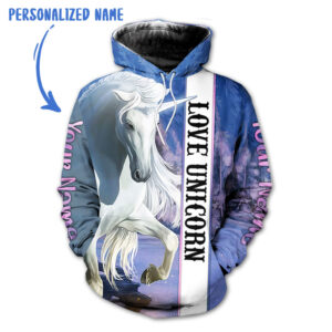 Love Unicorn 3D All Over Printed Clothes TD00039