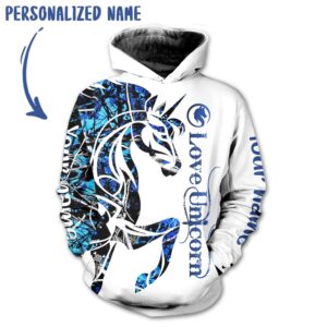 Love Unicorn 3D All Over Printed Clothes TB107